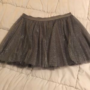 Silver Tulle Skirt